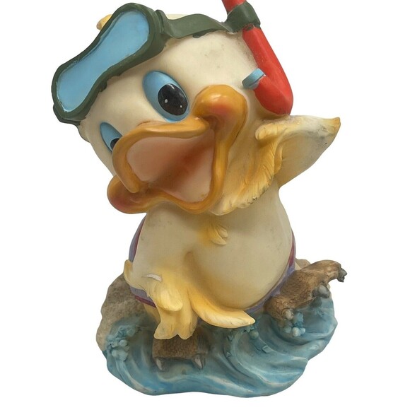 18 Daniel Brand Scuba Snorkel Baby Duckling Vintage Hand Painted Porcelain RARE - Picture 3 of 12